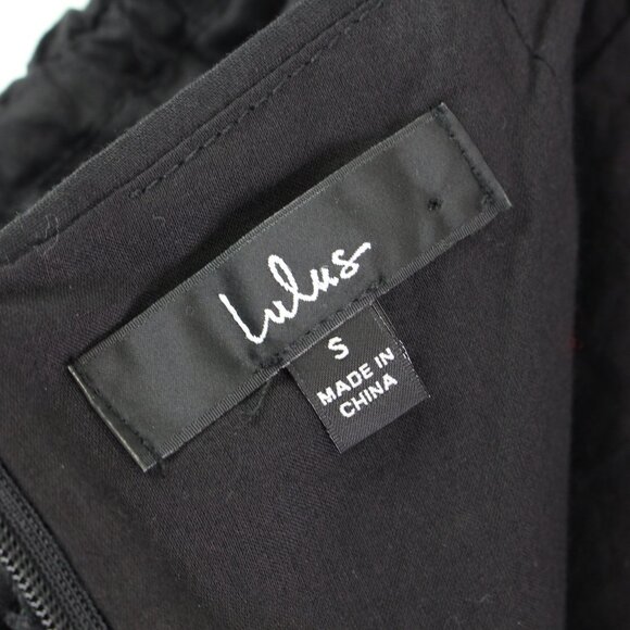 Lulus Got‎ it Like That Drawstring Ruched Mini Skirt Black Size S - Picture 9 of 9